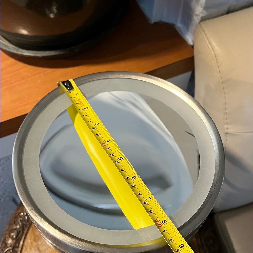 Large Magnifying Elegant Silver Vanity Mirror